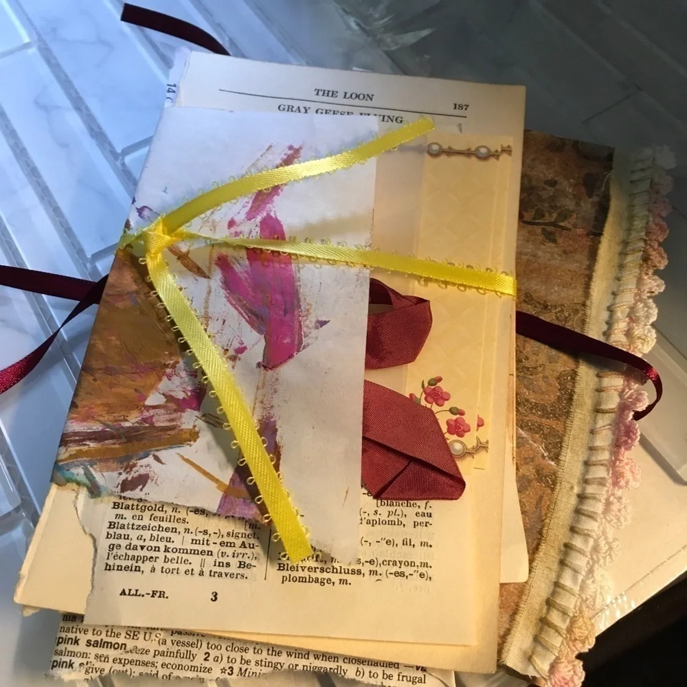 Handmade Journal 5x6 50 Pages Ephemera
